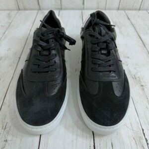 GREATS Brooklyn Men's Black‎ Leather Suede Low Top Sneakers Size 10.5